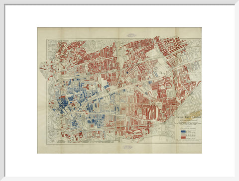 A Jewish population Map by George Arkell 1899