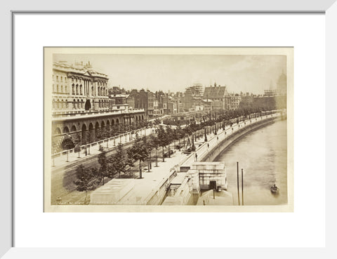 View of Thames Embankment c 1880