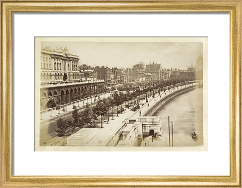 View of Thames Embankment c 1880