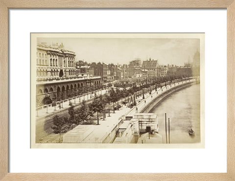 View of Thames Embankment c 1880