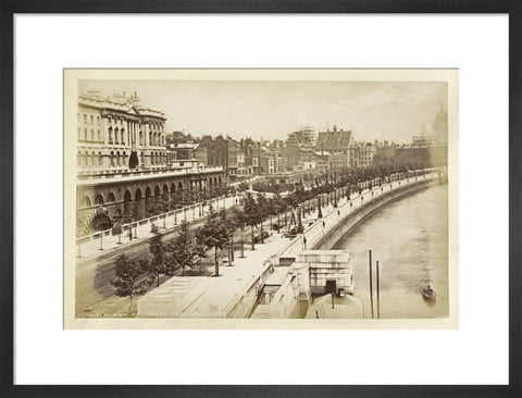 View of Thames Embankment c 1880