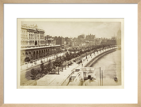 View of Thames Embankment c 1880