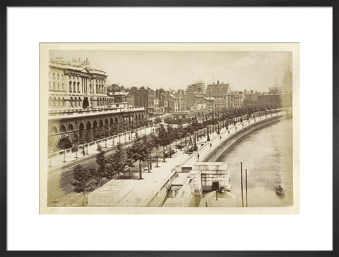 View of Thames Embankment c 1880
