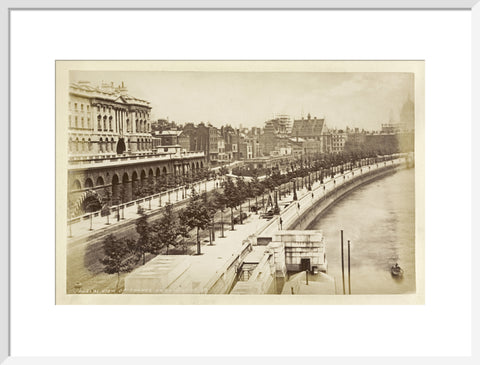 View of Thames Embankment c 1880