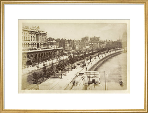 View of Thames Embankment c 1880