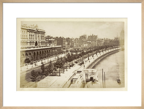 View of Thames Embankment c 1880