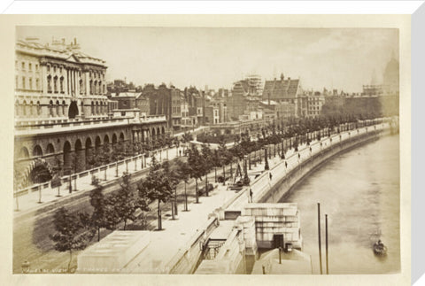 View of Thames Embankment c 1880
