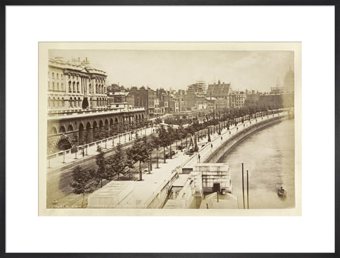 View of Thames Embankment c 1880