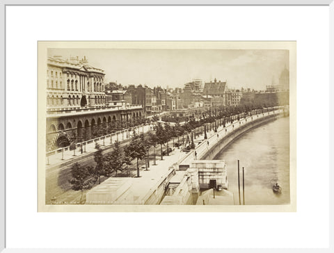 View of Thames Embankment c 1880