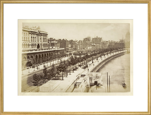 View of Thames Embankment c 1880