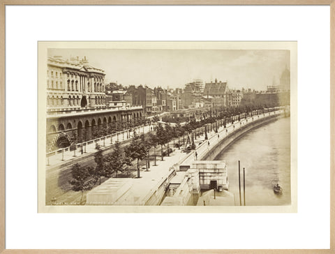 View of Thames Embankment c 1880