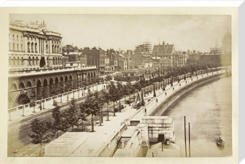 View of Thames Embankment c 1880