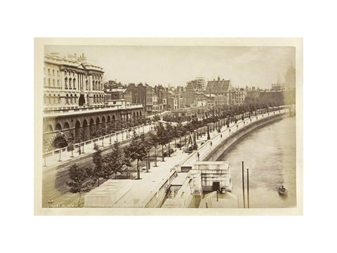 View of Thames Embankment c 1880