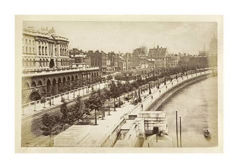 View of Thames Embankment c 1880