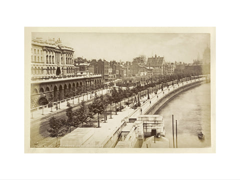 View of Thames Embankment c 1880