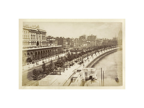 View of Thames Embankment c 1880