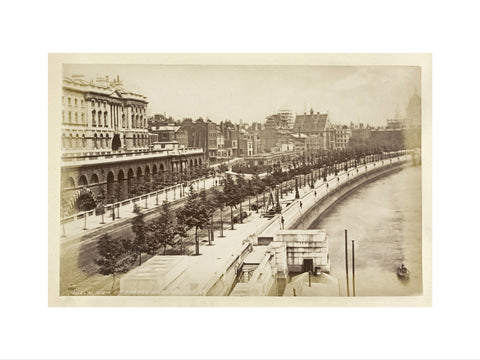 View of Thames Embankment c 1880