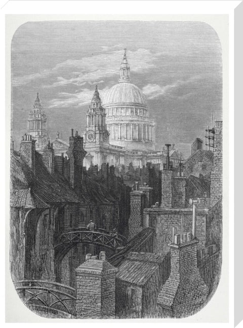 St Pauls from the brewery bridge: 1872