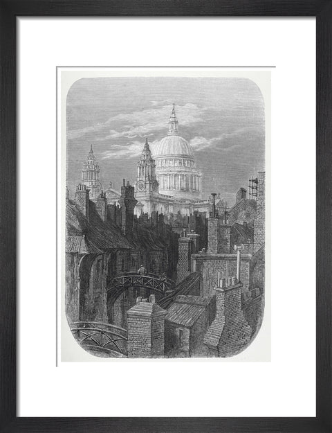 St Pauls from the brewery bridge: 1872