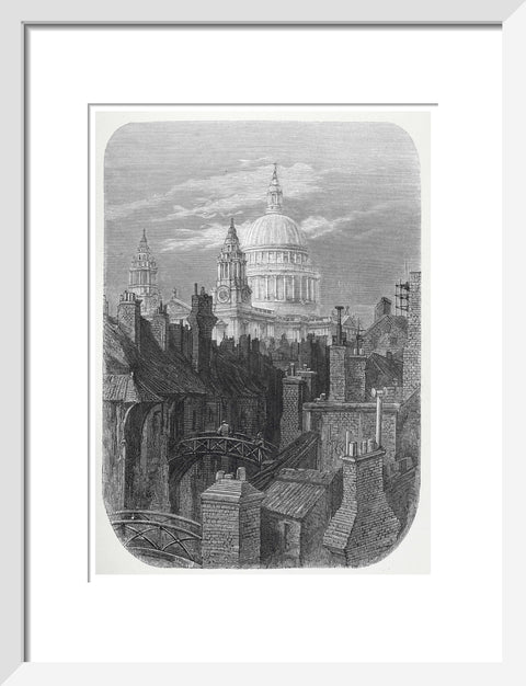 St Pauls from the brewery bridge: 1872
