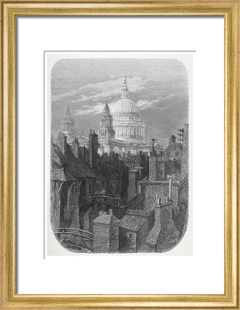 St Pauls from the brewery bridge: 1872