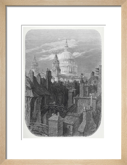 St Pauls from the brewery bridge: 1872