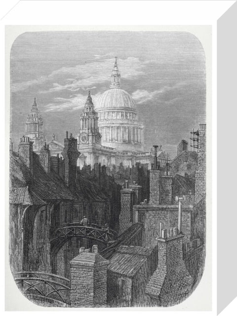 St Pauls from the brewery bridge: 1872