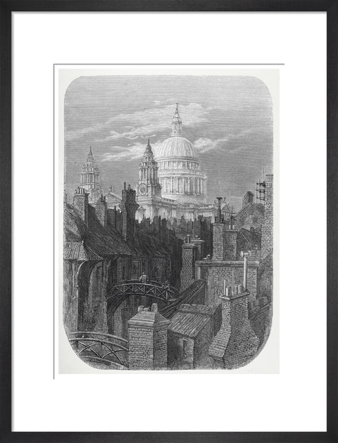 St Pauls from the brewery bridge: 1872