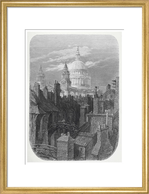 St Pauls from the brewery bridge: 1872