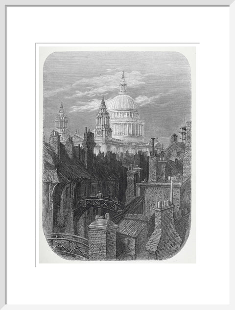 St Pauls from the brewery bridge: 1872