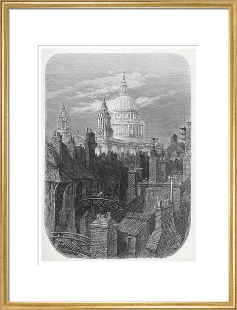 St Pauls from the brewery bridge: 1872