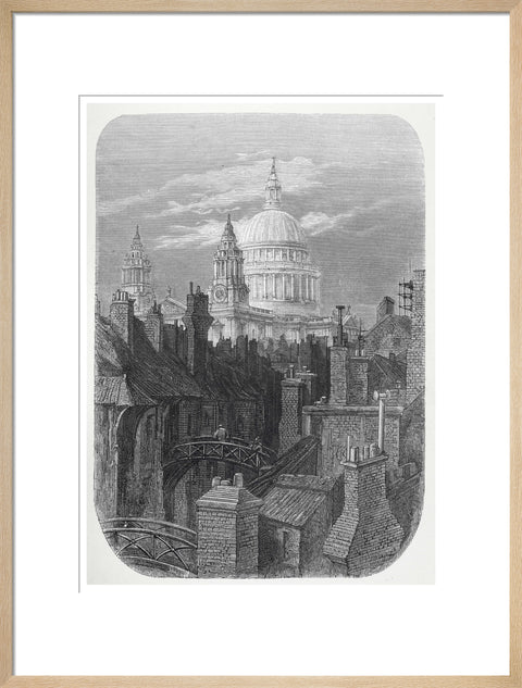 St Pauls from the brewery bridge: 1872