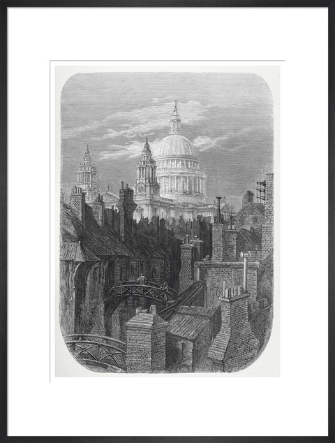 St Pauls from the brewery bridge: 1872