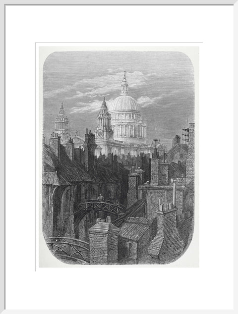 St Pauls from the brewery bridge: 1872