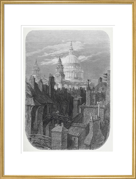 St Pauls from the brewery bridge: 1872