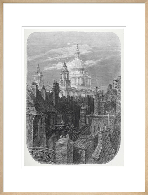 St Pauls from the brewery bridge: 1872