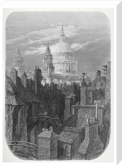 St Pauls from the brewery bridge: 1872