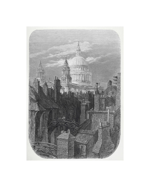 St Pauls from the brewery bridge: 1872