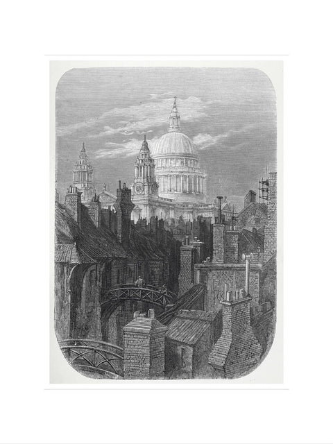 St Pauls from the brewery bridge: 1872