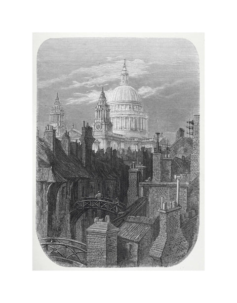 St Pauls from the brewery bridge: 1872