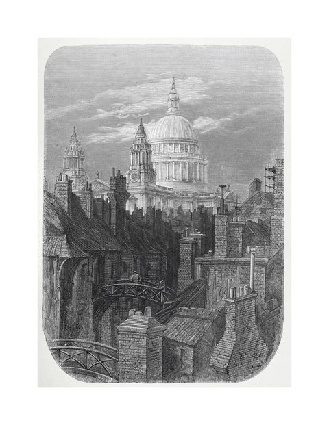 St Pauls from the brewery bridge: 1872