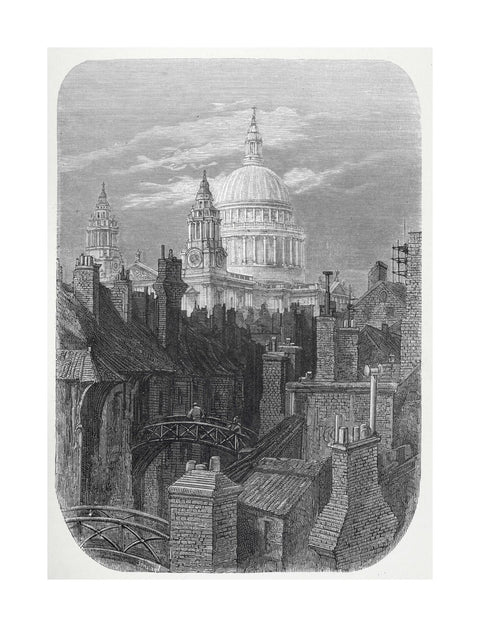 St Pauls from the brewery bridge: 1872
