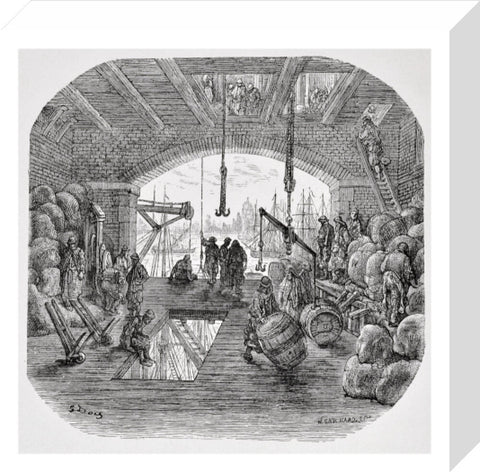 Warehouses by the Thames: 1872