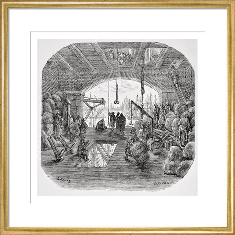 Warehouses by the Thames: 1872