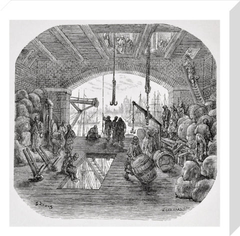 Warehouses by the Thames: 1872