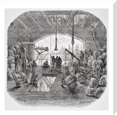 Warehouses by the Thames: 1872