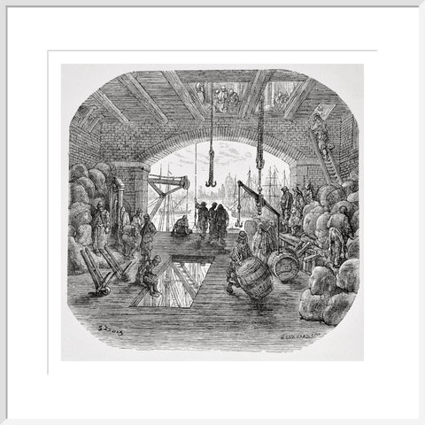 Warehouses by the Thames: 1872