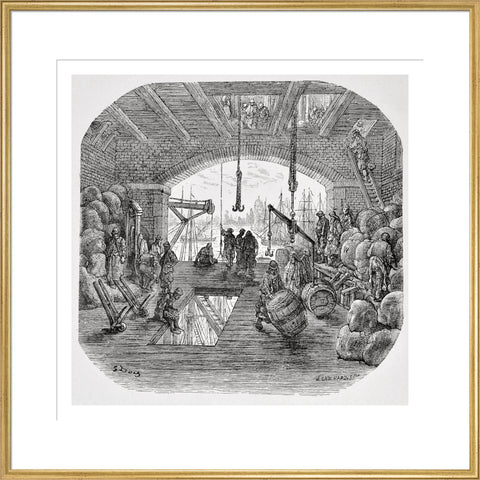 Warehouses by the Thames: 1872