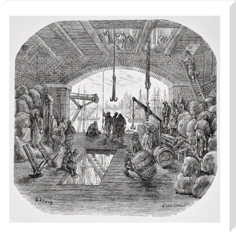 Warehouses by the Thames: 1872