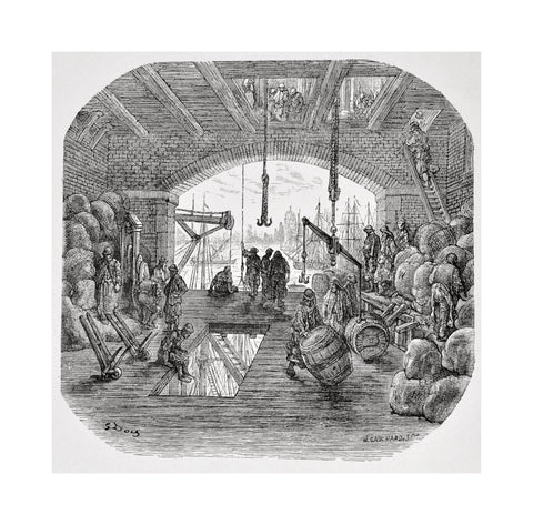 Warehouses by the Thames: 1872